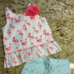 Janie and Jack tank and short set